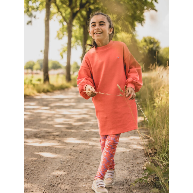 Looxs Revolution Jersey legging koraal floral spring voor meisjes in de kleur 2601-7504-985 large