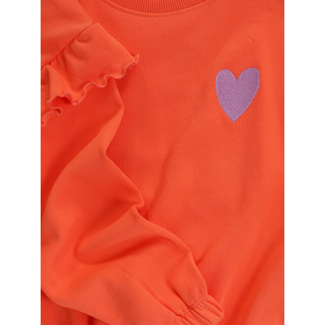 Looxs Revolution Sweater koraal amor es la revolution voor meisjes in de kleur 2601-7308-226 large
