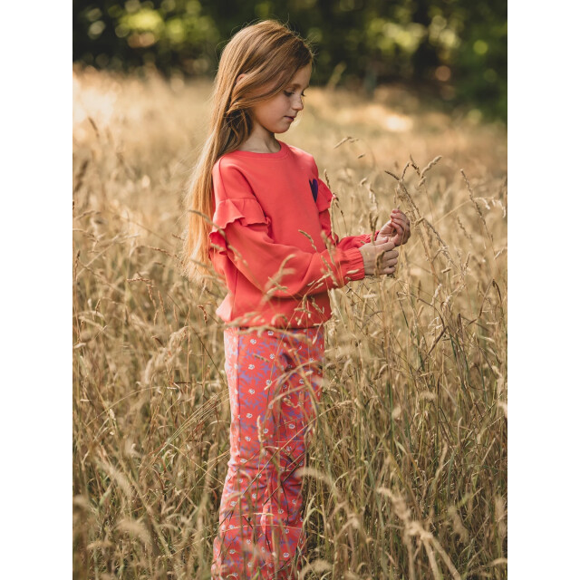 Looxs Revolution Sweater koraal amor es la revolution voor meisjes in de kleur 2601-7308-226 large