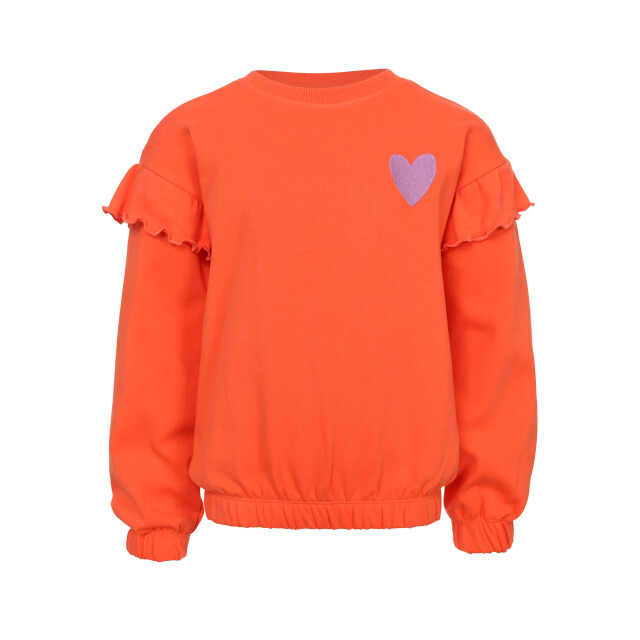 Looxs Revolution Sweater koraal amor es la revolution voor meisjes in de kleur 2601-7308-226 large