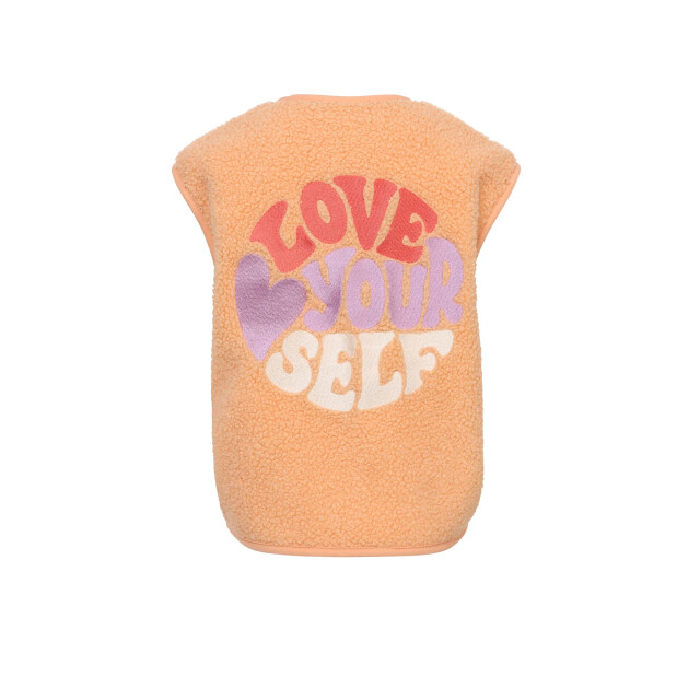 Looxs Revolution Oversized gilet soft apricot voor meisjes in de kleur 2601-7020-404 large