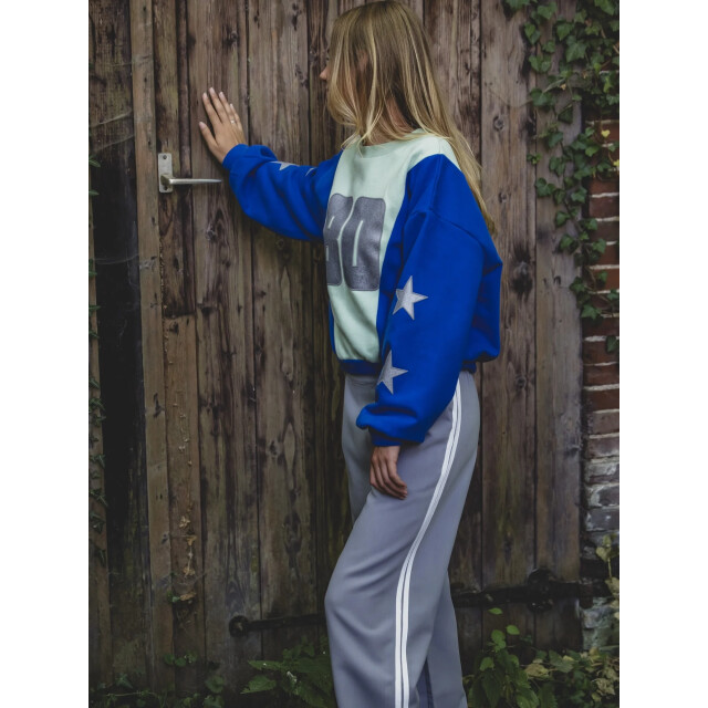 Looxs Revolution Sporty pantalon wide leg mouse grey voor meisjes in de kleur 2601-5610-704 large