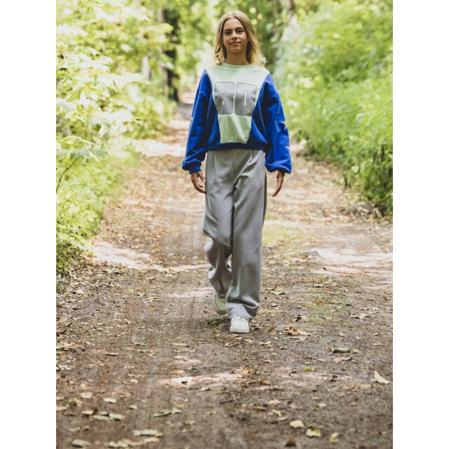 Looxs Revolution Sporty pantalon wide leg mouse grey voor meisjes in de kleur 2601-5610-704 large