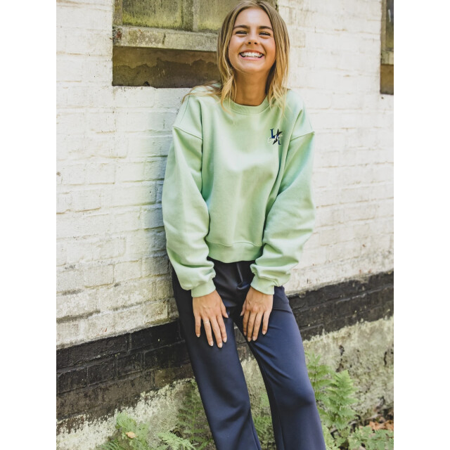 Looxs Revolution Sweater mint l.a. city voor meisjes in de kleur 2601-5307-149 large