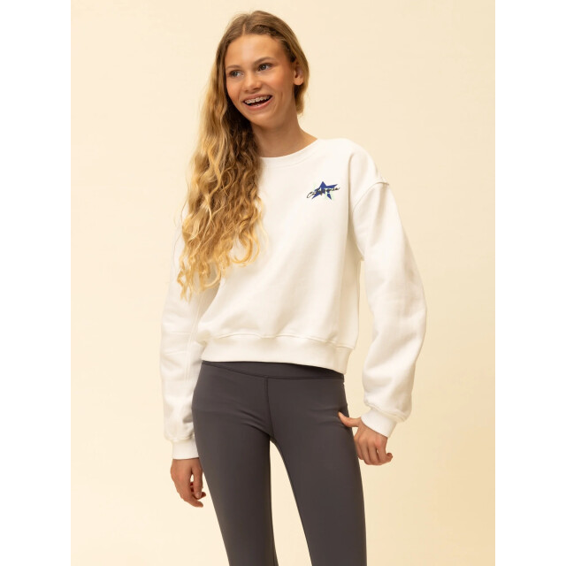 Looxs Revolution Sweater wit l.a. city voor meisjes in de kleur 2601-5307-012 large