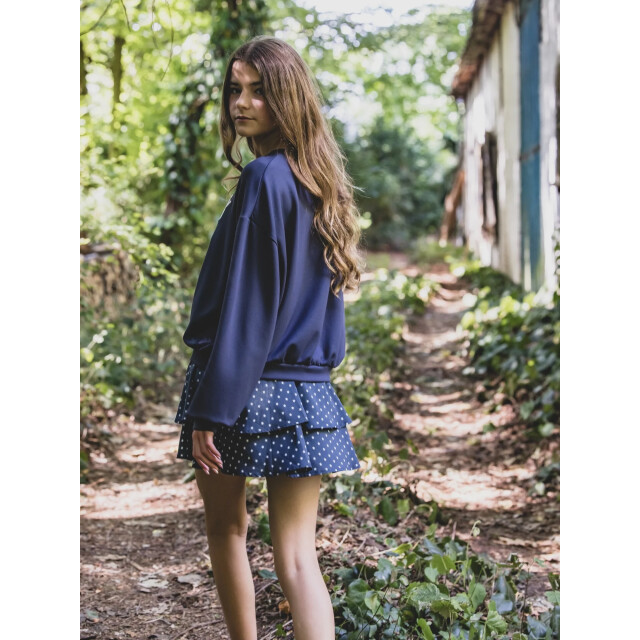 Looxs Revolution Sweater viscose midnight lucky voor meisjes in de kleur 2601-5304-195 large