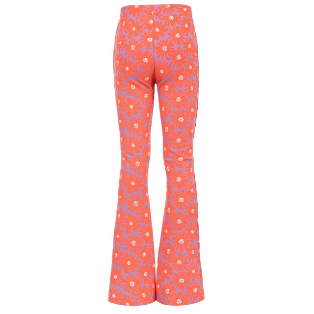 Looxs Revolution Flared sweat pants coral floral spring voor meisjes in de kleur 2601-7605-985 large