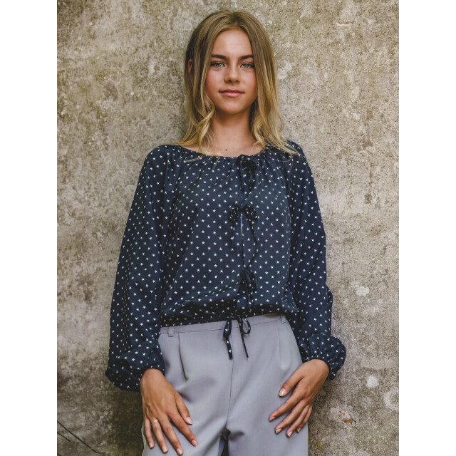 Looxs Revolution Blouse strikjes midnight stars voor meisjes in de kleur 2601-5115-608 large