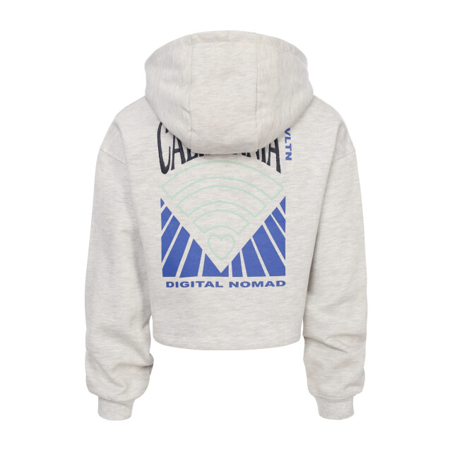 Looxs Revolution Hoody snow melee back print voor meisjes in de kleur 2601-5323-029 large