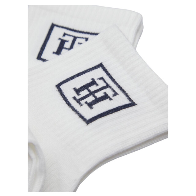 Tommy Hilfiger Heren enkelsokken van katoenmix (set van 2) UTNA992_white large