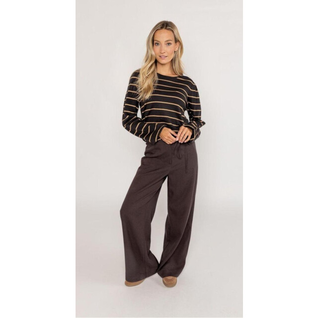 Poools Pullover stripe 533155-brown 533155-P493 large