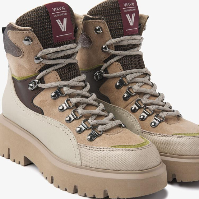 Via Vai 61083-01 Veterschoenen Beige 61083-01 large