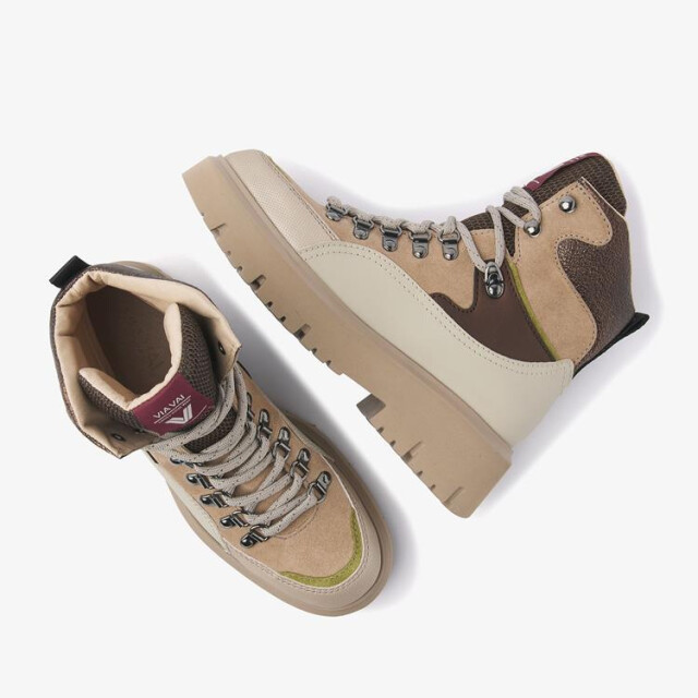 Via Vai 61083-01 Veterschoenen Beige 61083-01 large