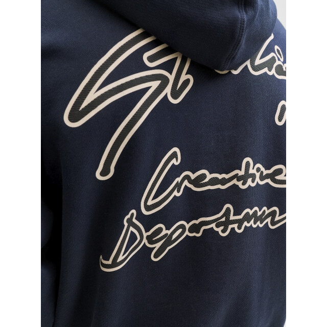 Jack & Jones Jornostalgia typo sweat hood navy 5209.31.0019 large