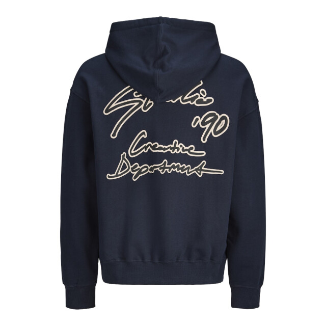 Jack & Jones Jornostalgia typo sweat hood navy 5209.31.0019 large