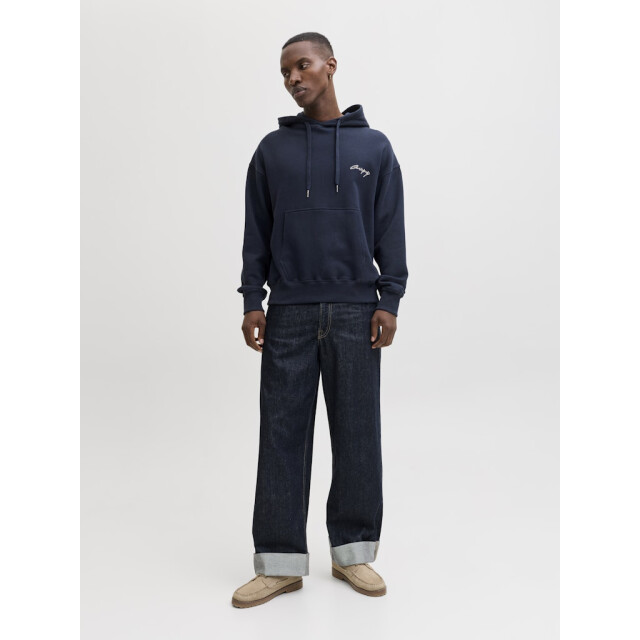 Jack & Jones Jornostalgia typo sweat hood navy 5209.31.0019 large