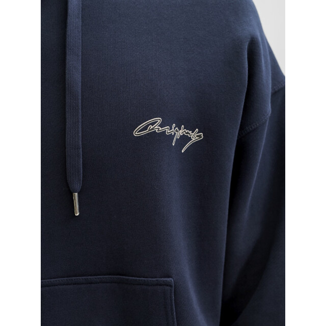 Jack & Jones Jornostalgia typo sweat hood navy 5209.31.0019 large