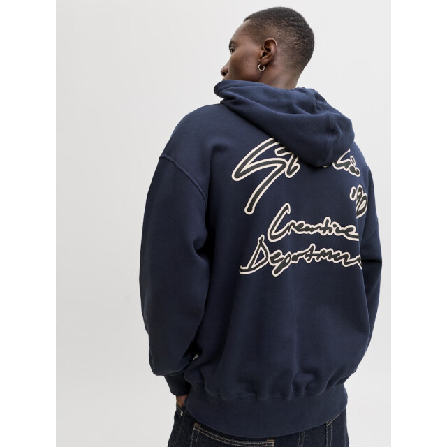 Jack & Jones Jornostalgia typo sweat hood navy 5209.31.0019 large