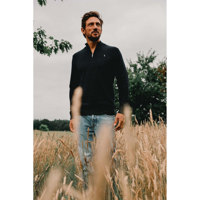 Kultivate Gebreide trui met rits 2501080802 large