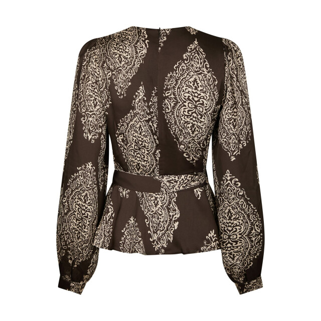 Neo Noir rista paisley drop blouse 166208 676 dark brown 06615.870.0006 large
