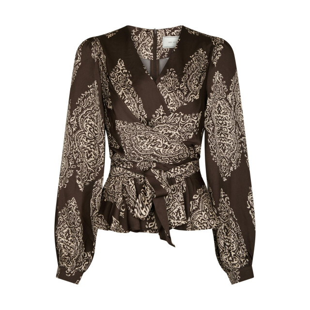 Neo Noir rista paisley drop blouse 166208 676 dark brown 06615.870.0006 large
