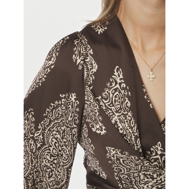 Neo Noir rista paisley drop blouse 166208 676 dark brown 06615.870.0006 large