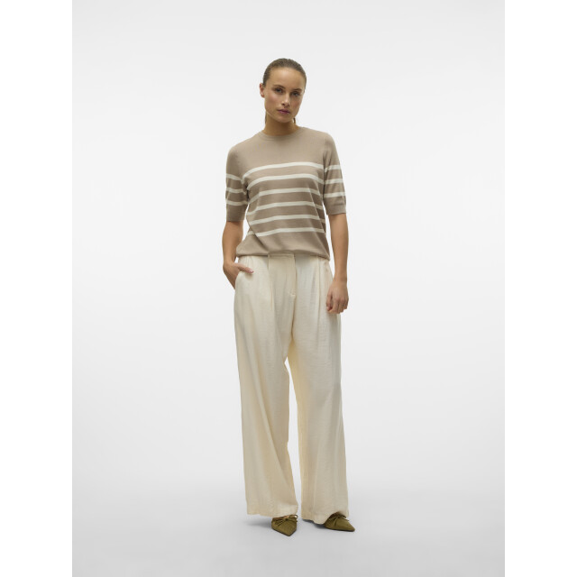 Vero Moda vmsaba plain ss o-neck pullover ga 10306829 silver mink 06712.185.0017 large