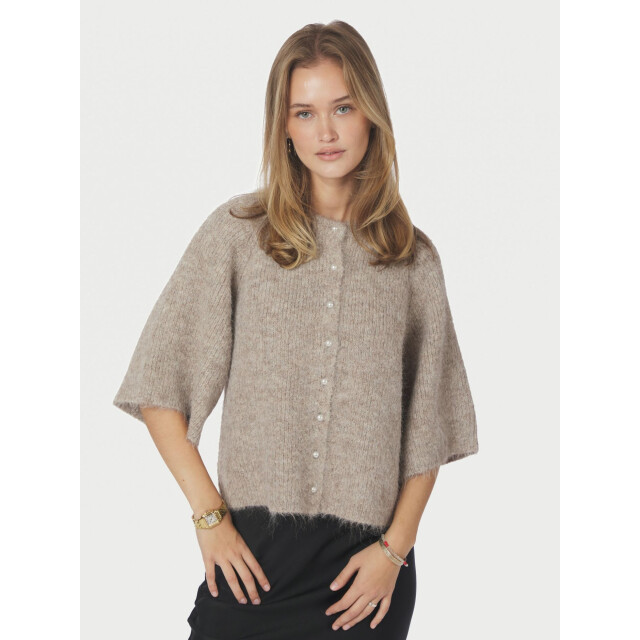 Neo Noir amaya fluffy knit cardigan 167529 976 melange 06741.829.0042 large