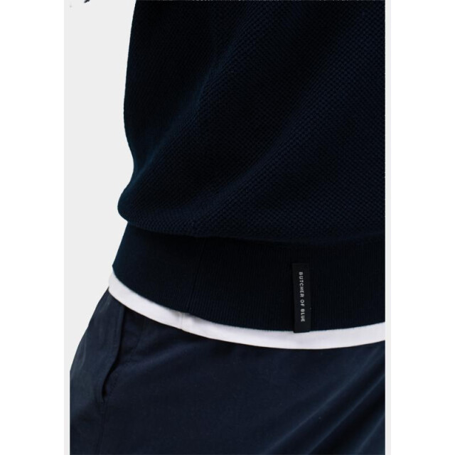 Butcher of Blue Polo lange mouw ripley m2616002/890 204276 large