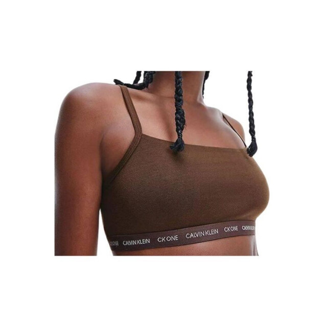 Calvin Klein Dames spruce repeat logo sportbeha (set van 2) UTNA811_darkbrown large