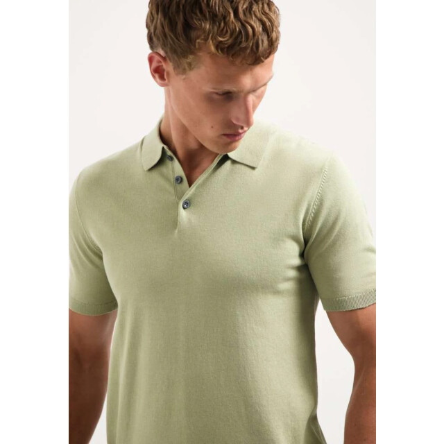 No Excess Pullover short sleeve polo solid light moss 29240754-197 large