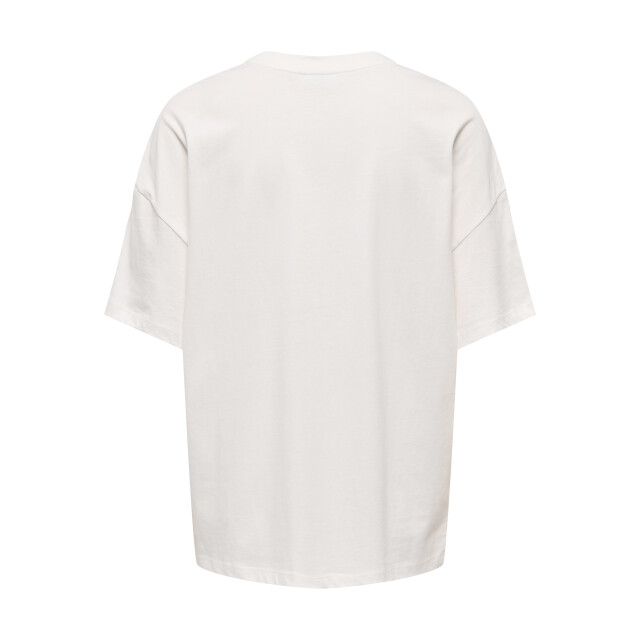 Jacqueline de Yong carla s/s oversize t-shirt jrs 15356228 cloud dancer 06011.198.0202 large