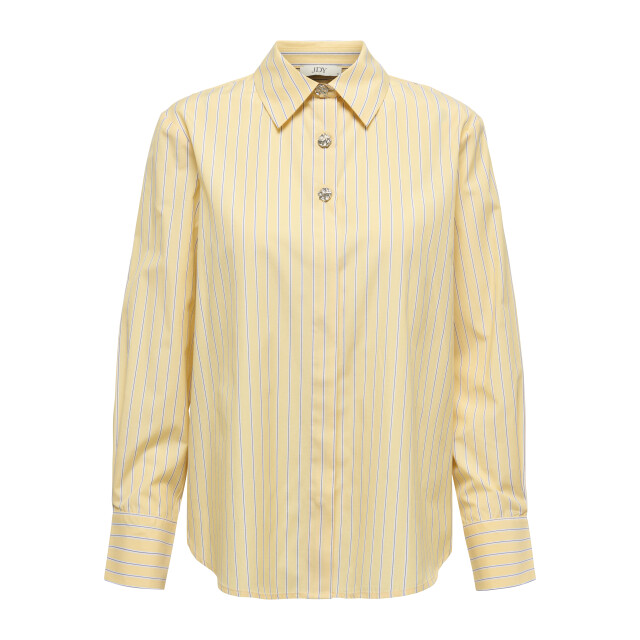 Jacqueline de Yong soho l/s loose striped shirt wvn 15368294 double cream 06615.198.0143 large
