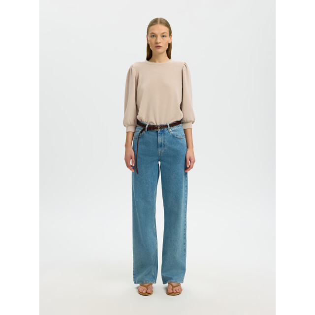 Selected Femme slftenny 3/4 sweat top noos 16082379 pure cashmere 06721.210.0009 large