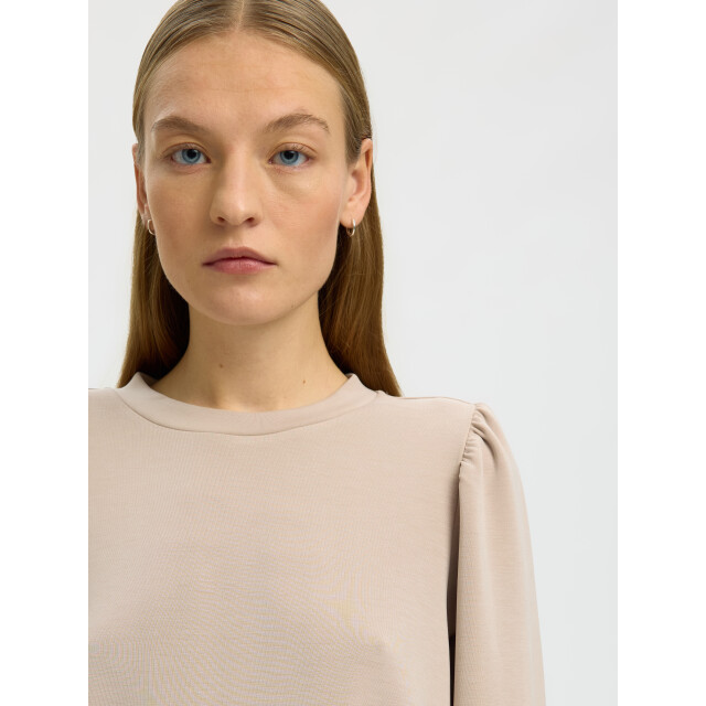 Selected Femme slftenny 3/4 sweat top noos 16082379 pure cashmere 06721.210.0009 large