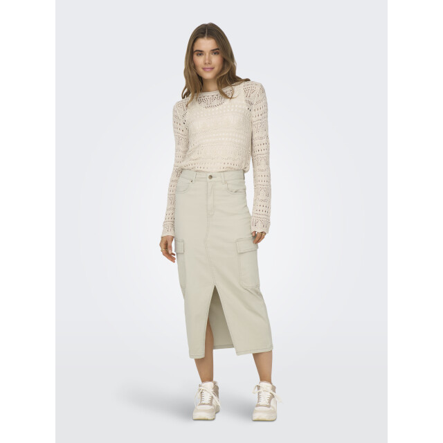 Jacqueline de Yong sun lay l/s boatneck pullov. knt 15287384 tapioca 06712.198.0251 large