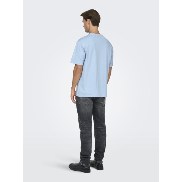 Only & Sons onsfred life rlx ss tee noos 22022532 cerulean 05011.240.0158 large