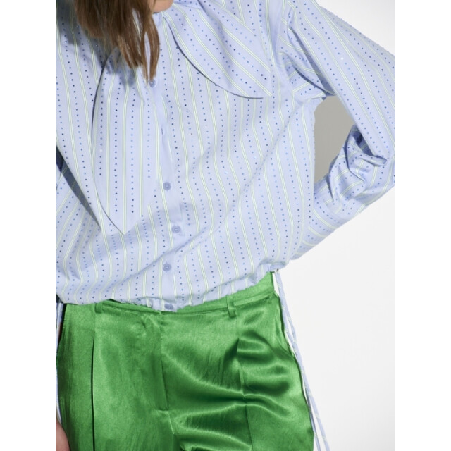 Dante 6 D6 anubi stripe shirt D6 Anubi Stripe Shirt/4235 Blue Mist large