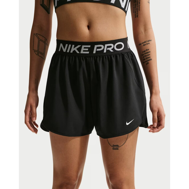 Nike pro women's dri-fit mid-rise b training short dames - 074654_991-L large