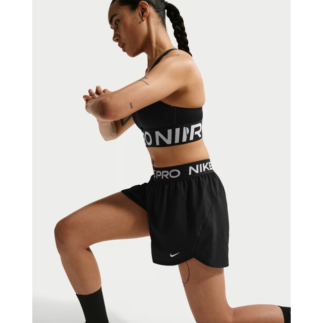 Nike pro women's dri-fit mid-rise b training short dames - 074654_991-L large