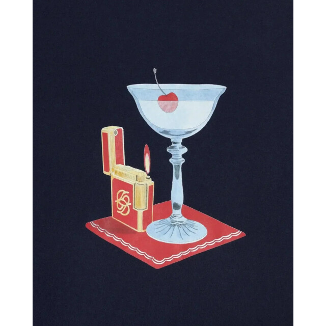 Drole De Monsieur Heren t-shirt cocktail J-TS291-CO002-NY large