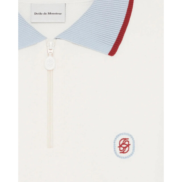 Drole De Monsieur Heren polo d miroir color block J-PL163-CO264-OW large