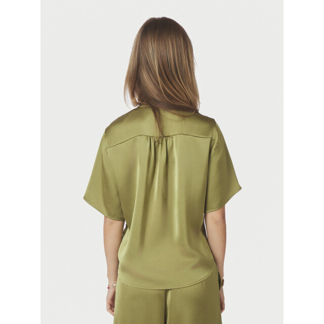 Neo Noir casadia heavy sateen blouse 165695 340 sage green 06613.369.0024 large