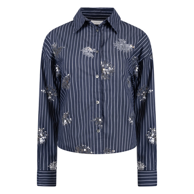 Nukus Nks02151 70 tessa blouse paillet navy NKS02151 70 large
