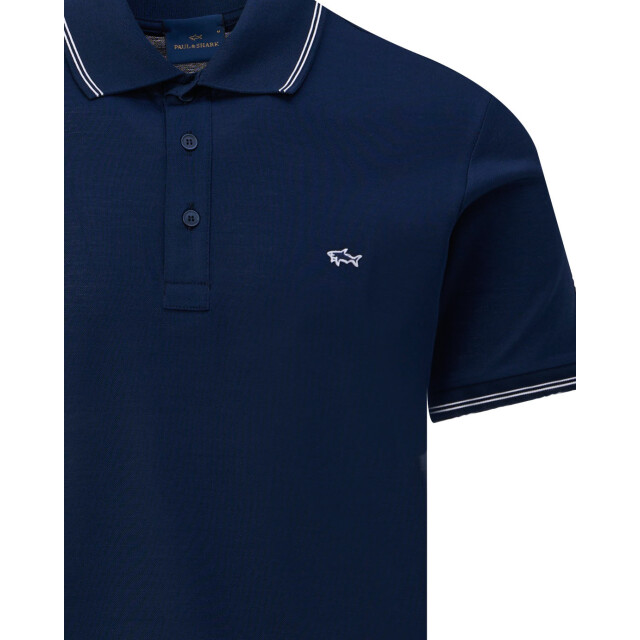 Paul & Shark Polo donker 108661-001-L large