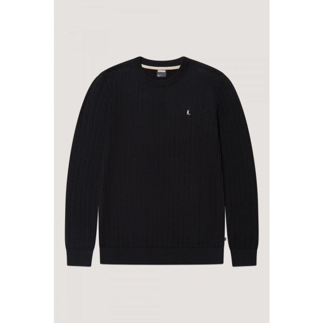 Kultivate 2501080800 kn vertical 319 dark navy heren trui kultiv 319 Dark Navy/2501080800 KN Vertical large