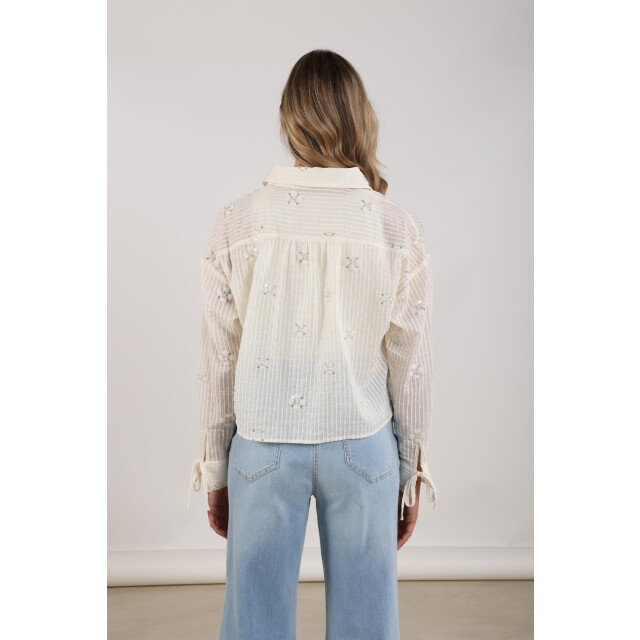 Nukus Nks02200 17 bailey blouse beads off white NKS02200 17 large