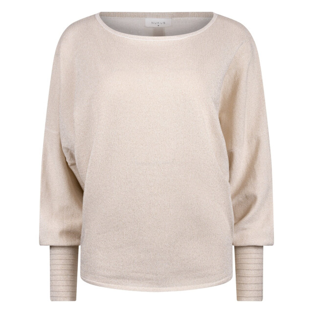 Nukus Nks03055 9 jorien pullover lurex sand NKS03055 9 large