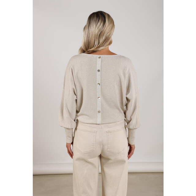 Nukus Nks03055 9 jorien pullover lurex sand NKS03055 9 large