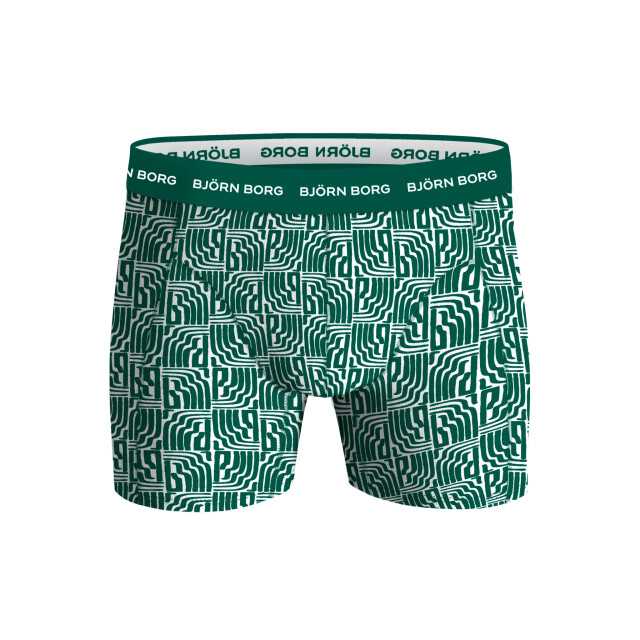 Björn Borg heren boxershort cotton stretch 3-pack groen/multicolour/zwart maat l 10004154-MP006 large